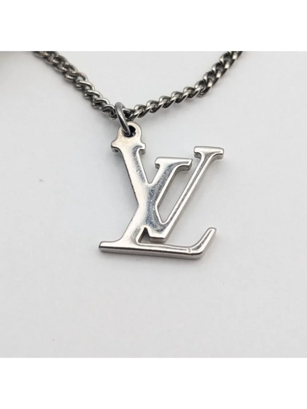 Louis Vuitton Monogram Eclipse Collier Charm Necklace